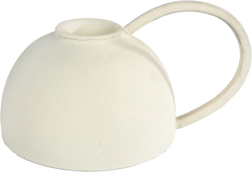 Kandelaar Blaker wit metaal Macy