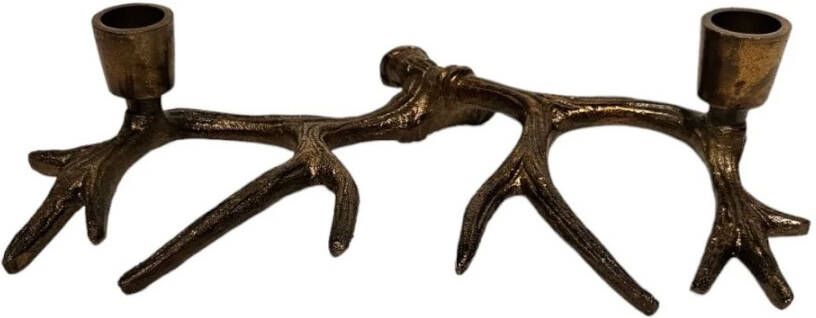 Kandelaar Holder antique Brass Shiny M