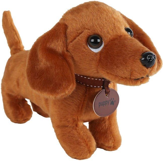 Knuffel teckel Bruin 24cm