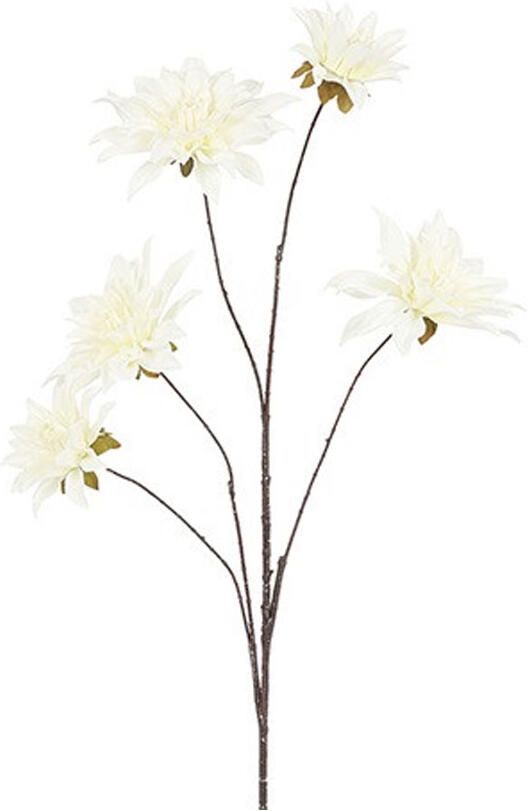 Kunstbloem Beau Dahlia elegans Wit
