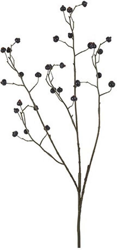 Kunstbloem Bes ilex zwarten open S