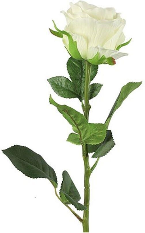 Kunstbloem Bloem Rosa Wit