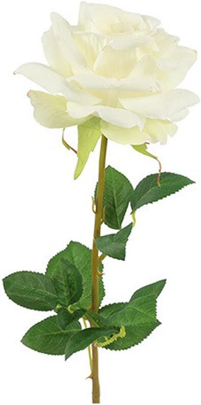 Kunstbloem Rosa Florentina Wit