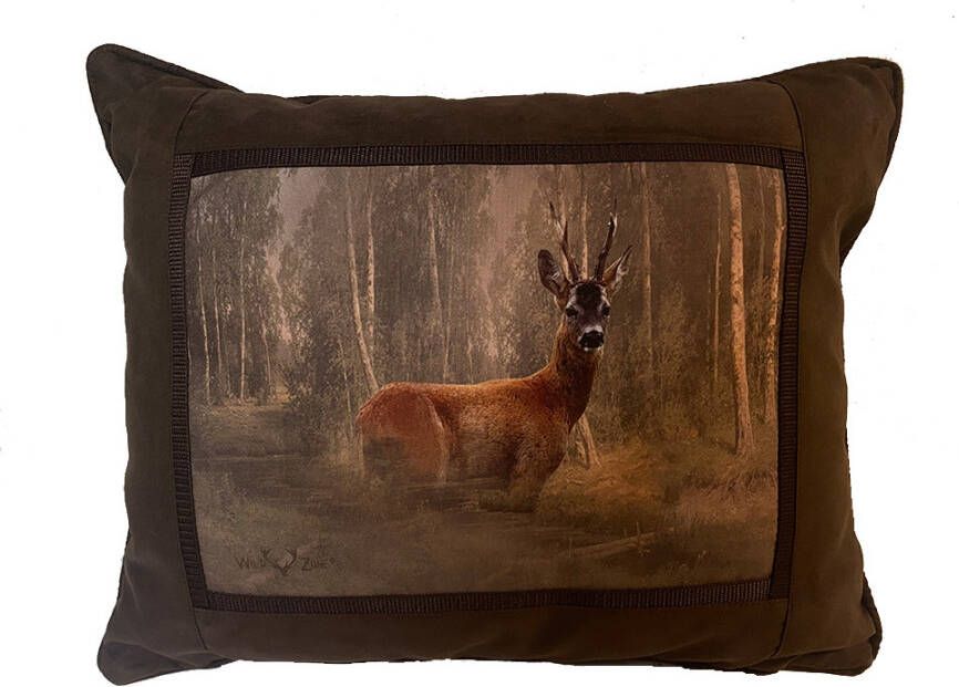 Nature Galerie Kussen wild suede look Ree zijkant