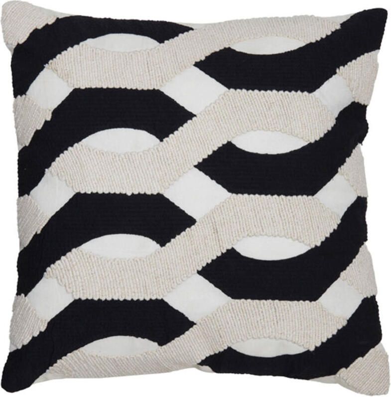 Light & Living Kussen Bendigo Beige goud zwart 45x45cm