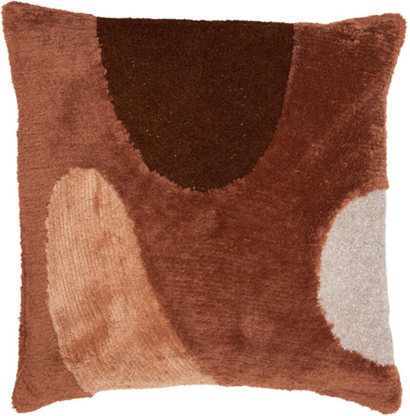 Light & Living Kussen Canazei terra bruin zand 45x45