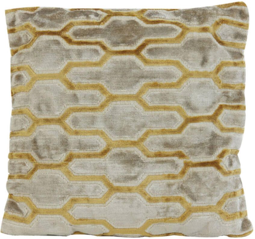 Light & Living Kussen Jembana zand okergeel 45x45