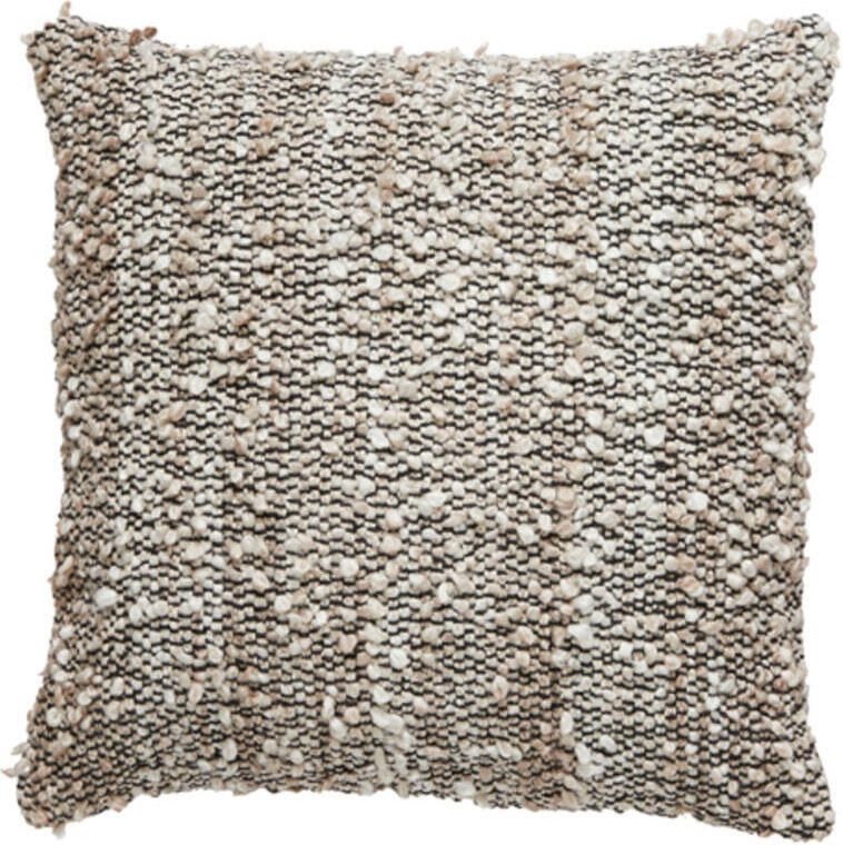 Light & Living Kussen Mezoki Boucle bruin 45x45cm