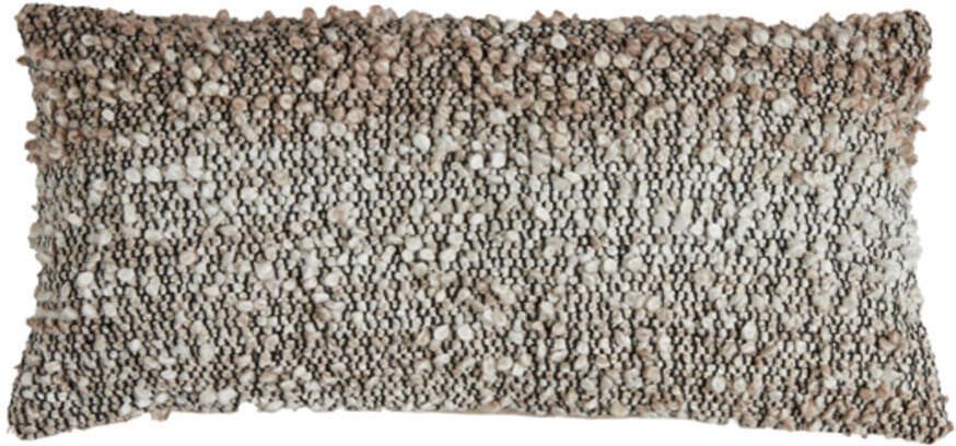 Light & Living Kussen Mezoki Boucle bruin 60x30cm