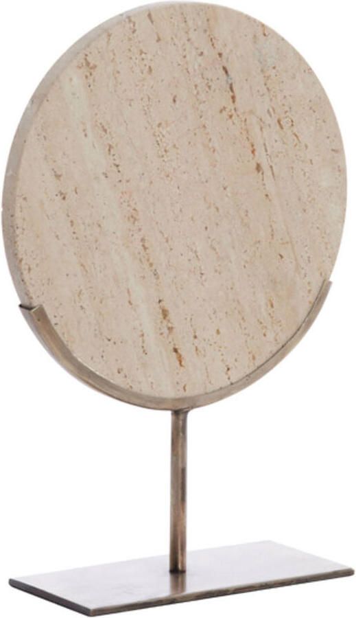 Light & Living Ornament op voet Moreno zand travertin