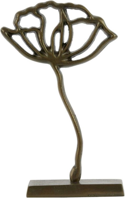 Light & Living Ornament op voet Papaveru antiek brons M