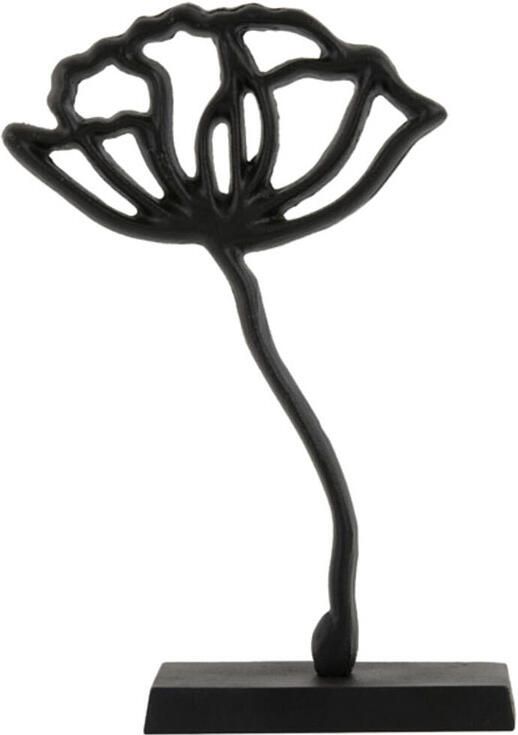 Light & Living Ornament op voet Papaveru zwart M