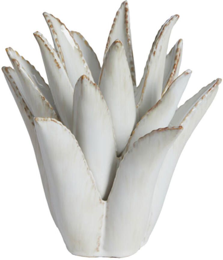 Light & Living Theelicht Cactus keramiek creme m