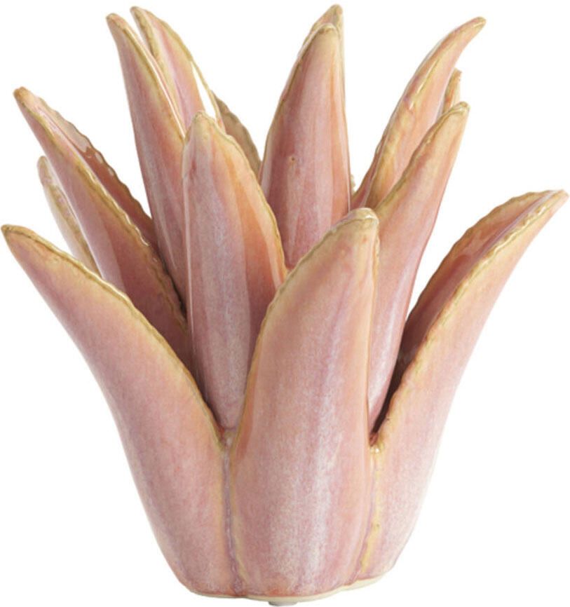 Light & Living Theelicht Cactus keramiek koraal L
