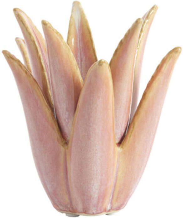 Light & Living Theelicht Cactus keramiek koraal M