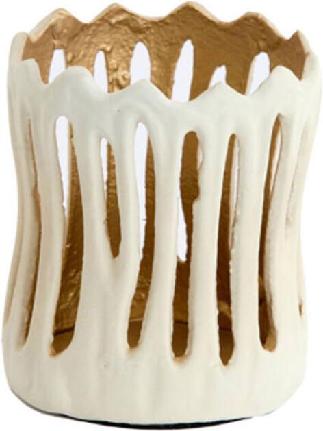 Light & Living Theelicht Tivoli creme + goud S