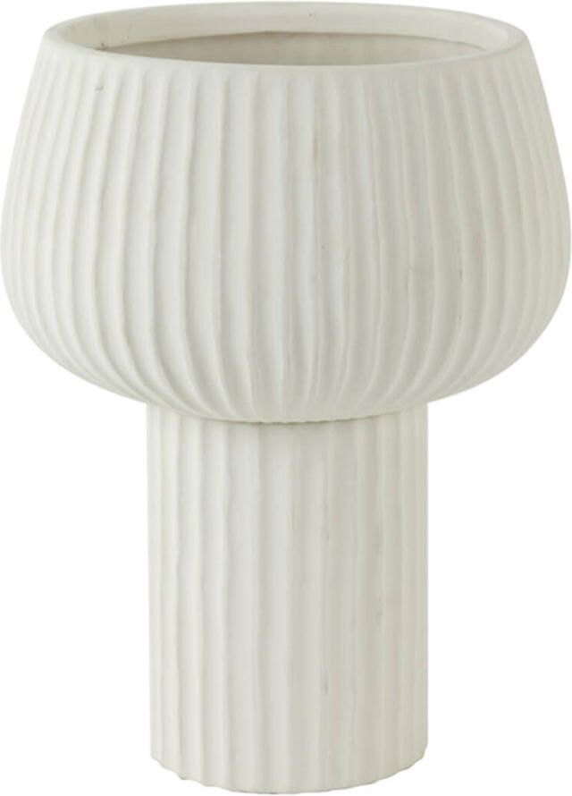 Light & Living Vaas deco Feya keramiek creme m