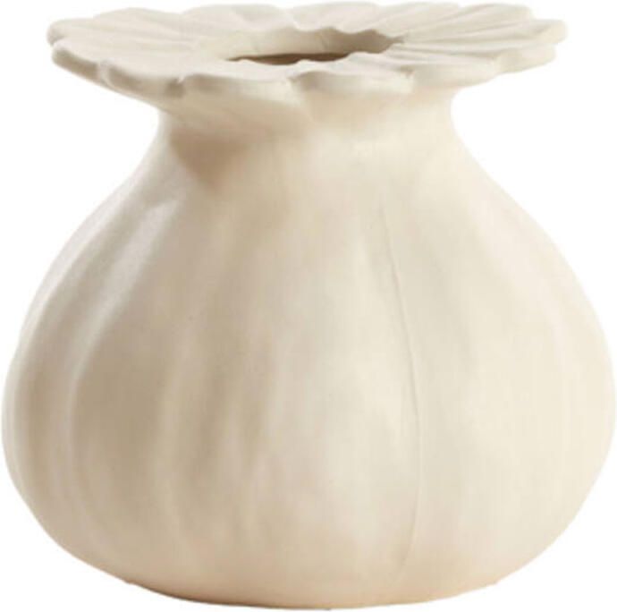 Light & Living Vaas deco Rewa keramiek creme S