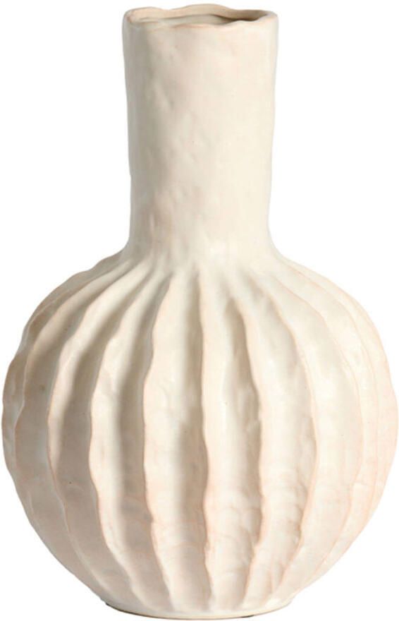 Light & Living Vaas deco Senago keramiek creme m