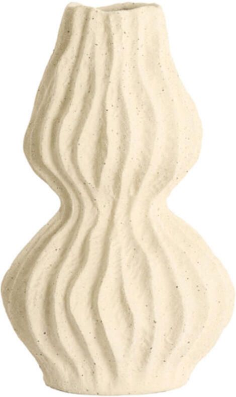 Light & Living Vaas deco Vania keramiek creme s
