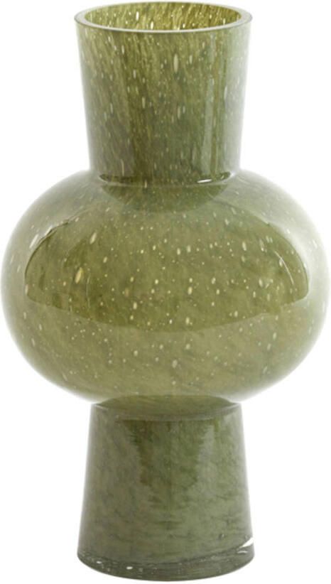 Light & Living Vaas halley glas olijf groen M