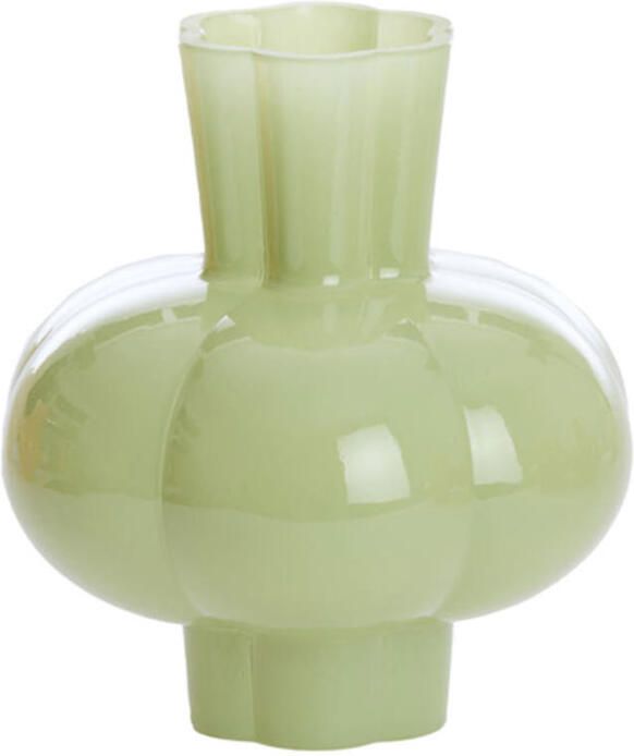 Light & Living Vaas Kortosi glas mint groen M