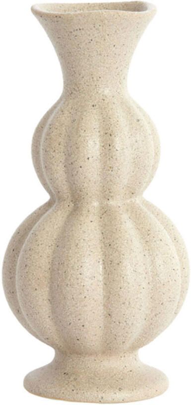 Light & Living Vaas Naida Keramiek mat grijs bruin s