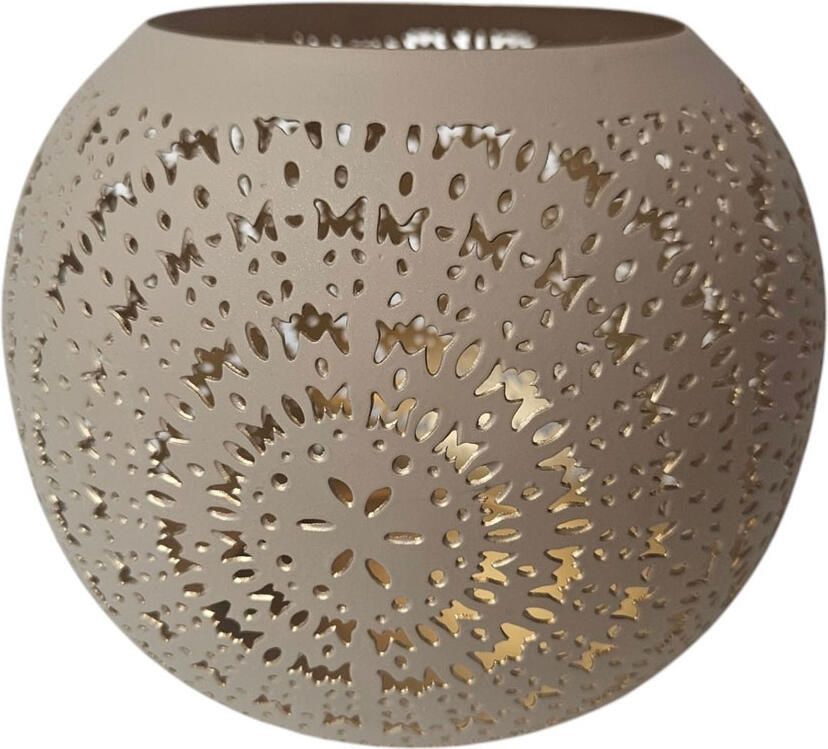 Mansion Theelicht houder Sevran Ball votive brown L