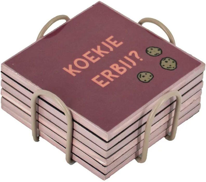 Onderzetters met rekje koffie 6