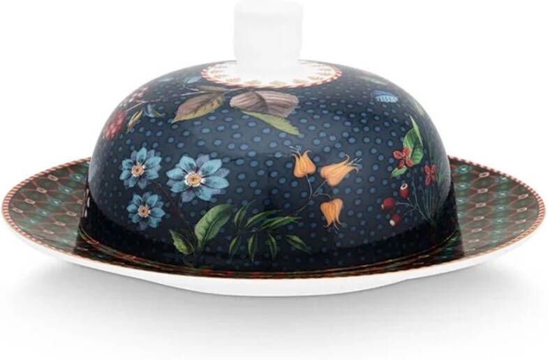 PiP Studio Butter Dish Round Berry Blues Blue