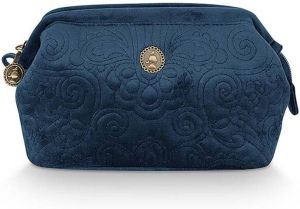 PiP Studio Cosmetic Purse Small Velvet Quilted Days Blue