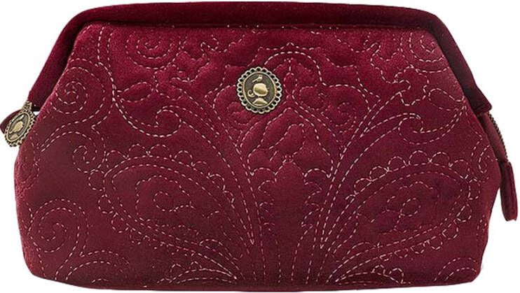 PiP Studio Cosmetic Purse Small Velvet Quiltey Days Red