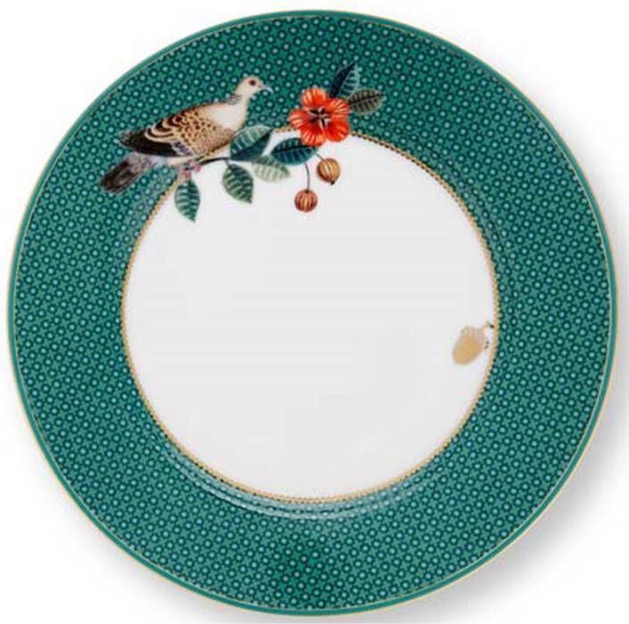 PiP Studio Gebaksbordje Winterwonderland Dove Green 17 cm