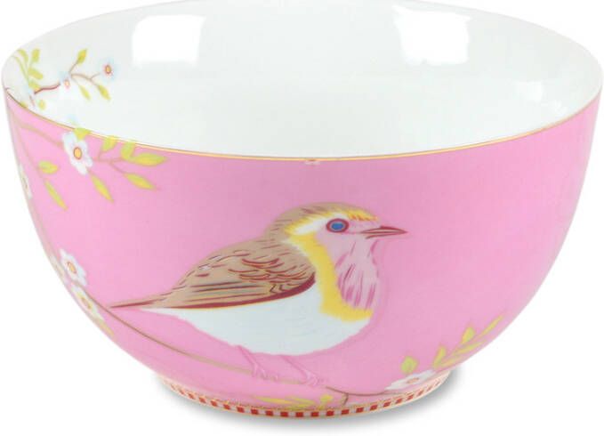 PiP Studio Kom 15 cm Vogel pink