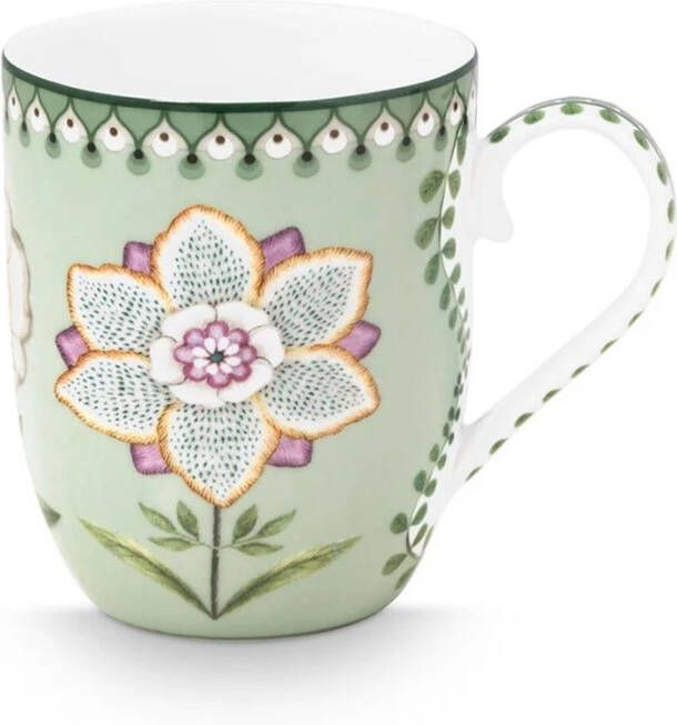 PiP Studio Mok S Lily & Lotus Groen bloem 145ml