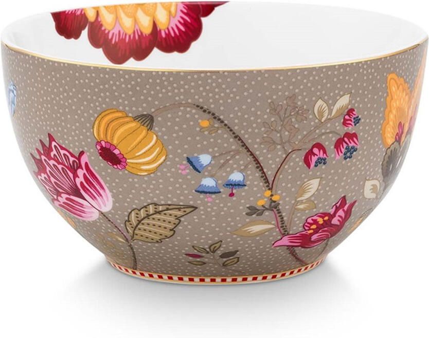 PiP Studio Bowl Blooming Tales Fantasy Khaki 15cm