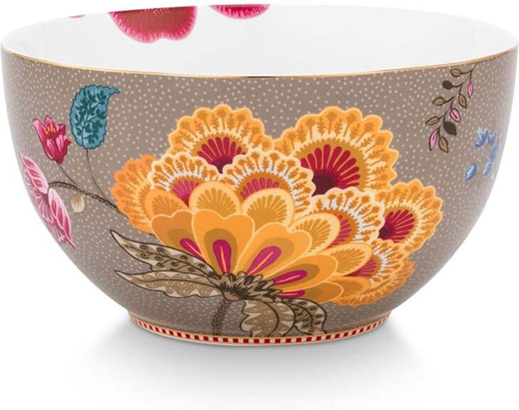 PiP Studio Bowl Blooming Tales Fantasy Khaki 18cm