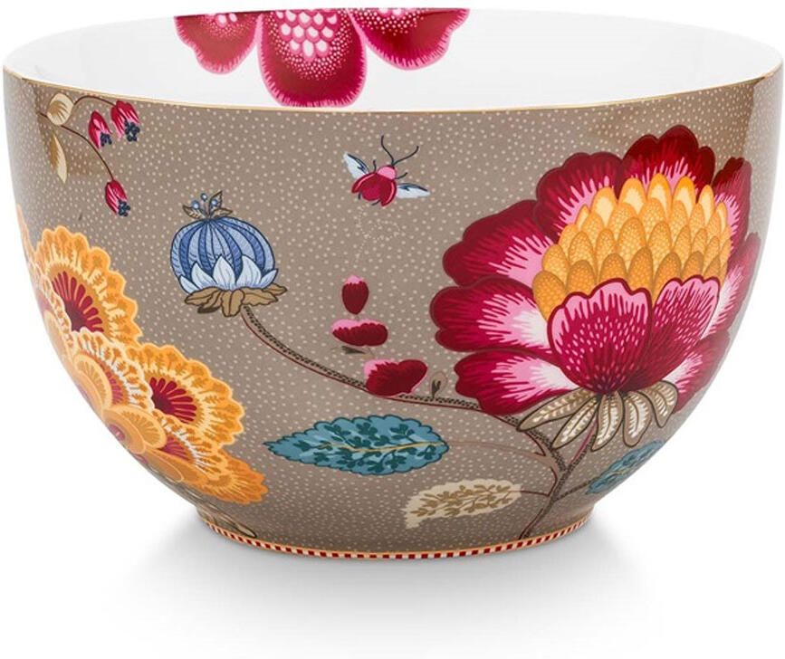 PiP Studio Bowl Blooming Tales Fantasy Khaki 23cm