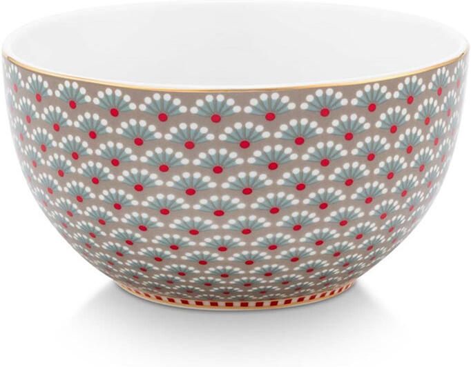 PiP Studio Bowl Blooming Tales Khaki 12cm