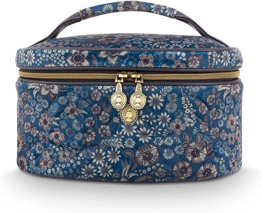 PiP Studio Cleo Beauty Case Quilted Daisy Dreams Blue
