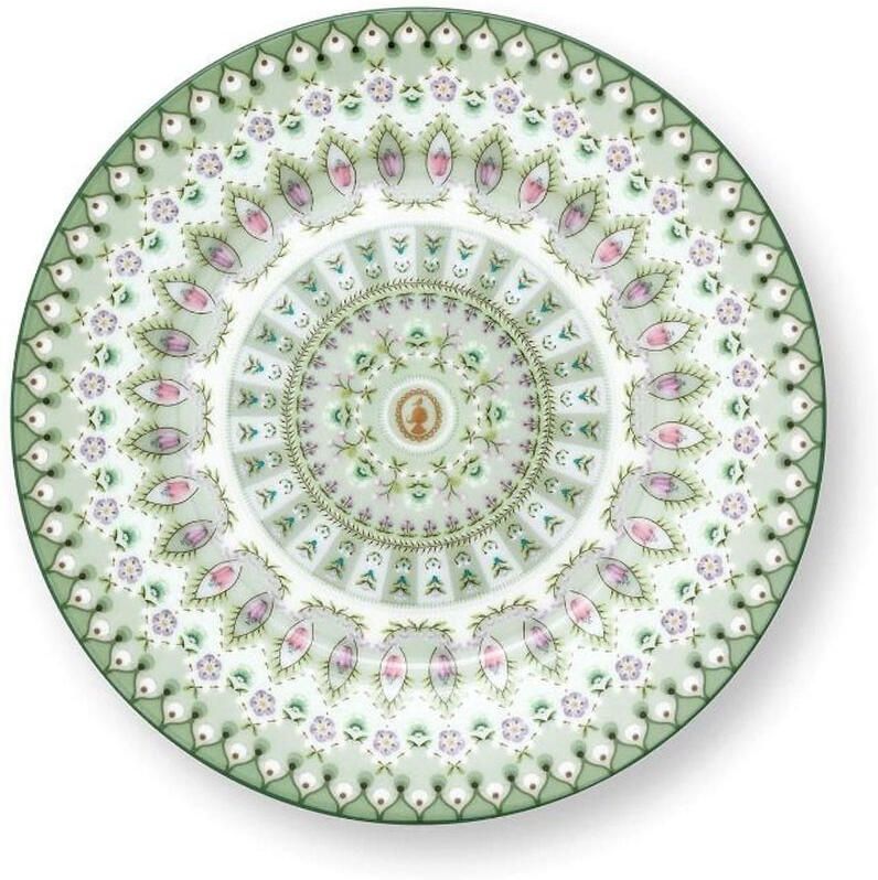 PiP Studio Gebaksbordje Lily & Lotus Delight Moon Groen 17cm