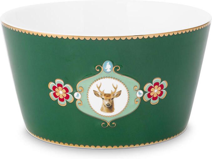 PiP Studio Kom Love Birds Medallion Deer Dark Green