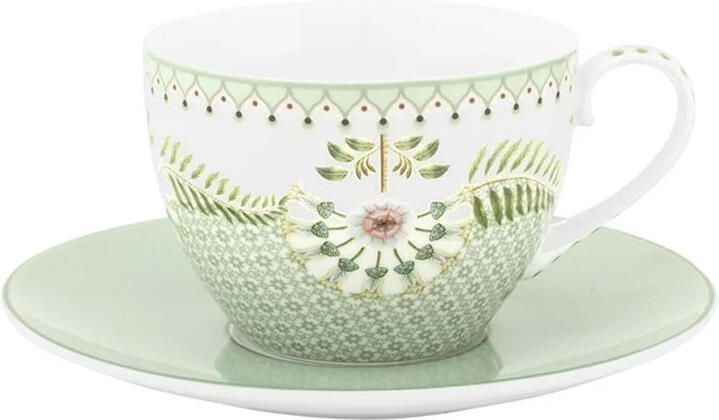 PiP Studio Kop en schotel Lily & Lotus Groen 280ml