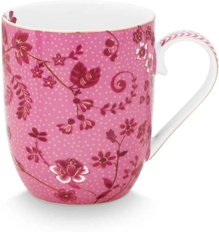 PiP Studio Mok S Jolie Flowers Roze 145ml