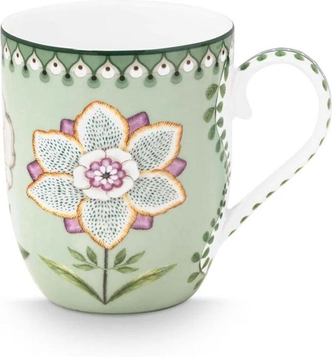 PiP Studio Mok S Lily & Lotus Groen bloem 145ml
