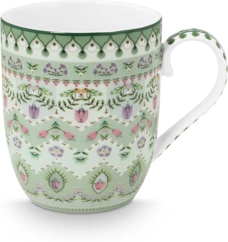 PiP Studio Mok S Lily & Lotus Groen bloem 145ml