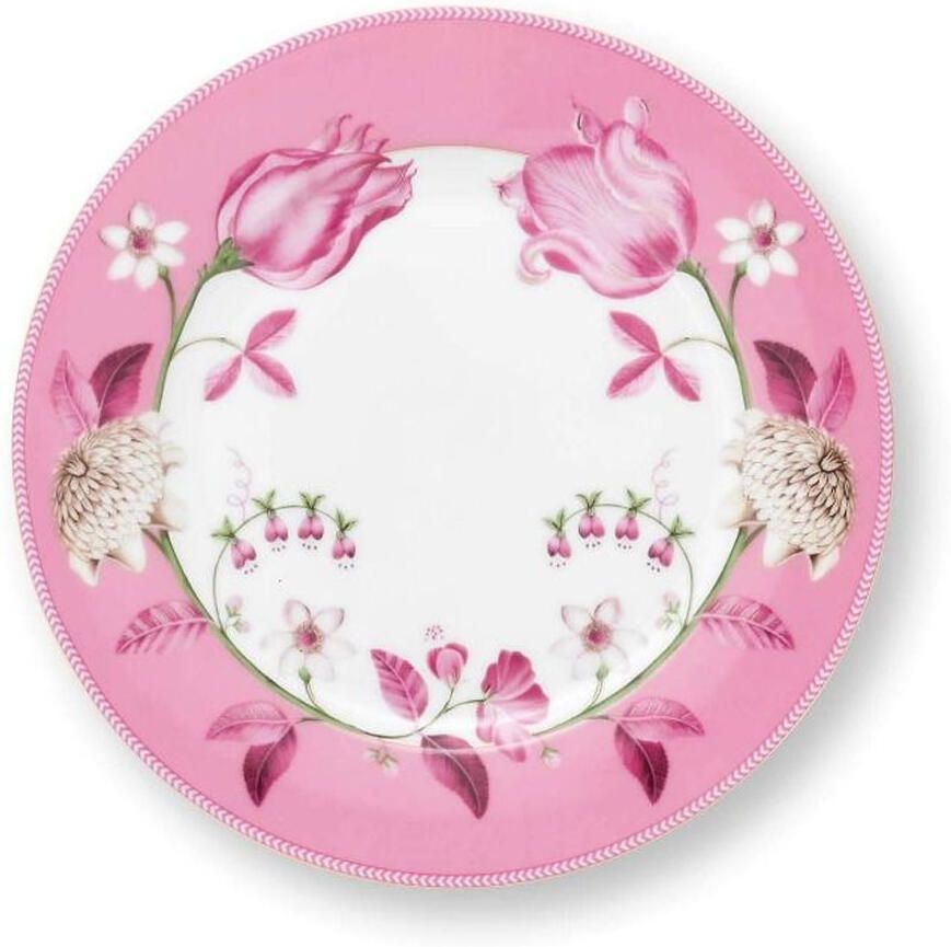 PiP Studio Ontbijtbord Jolie tulip roze 23cm