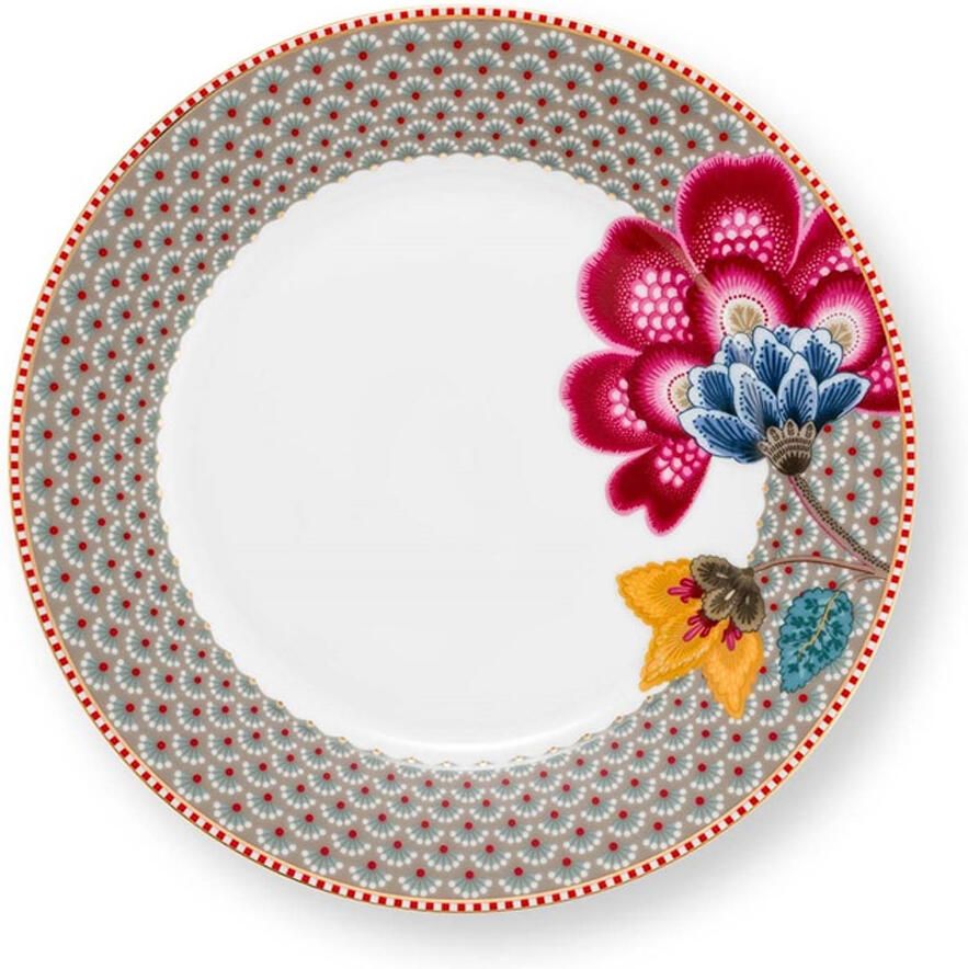 PiP Studio Plate Blooming Tales fantasy Khaki 21cm