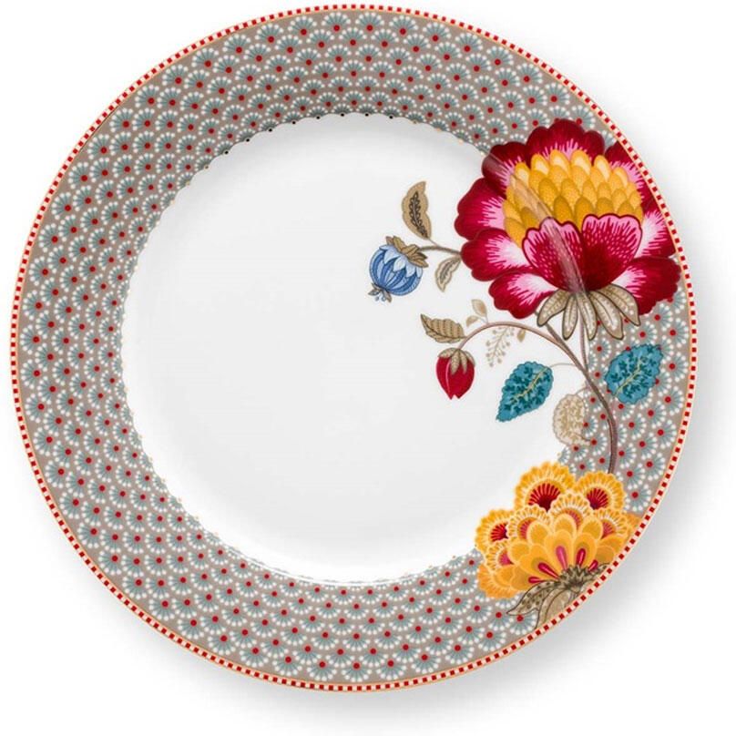 PiP Studio Plate Blooming Tales fantasy Khaki 26.5cm