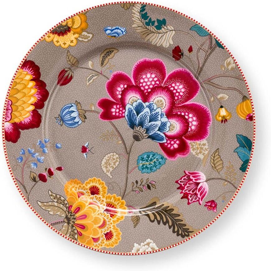 PiP Studio Plate Blooming Tales fantasy Khaki 32cm